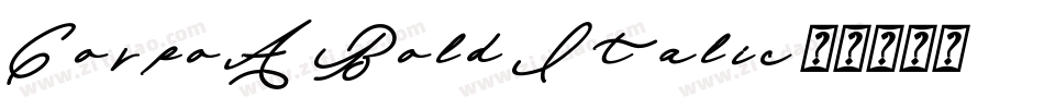 CorpoA Bold Italic字体转换